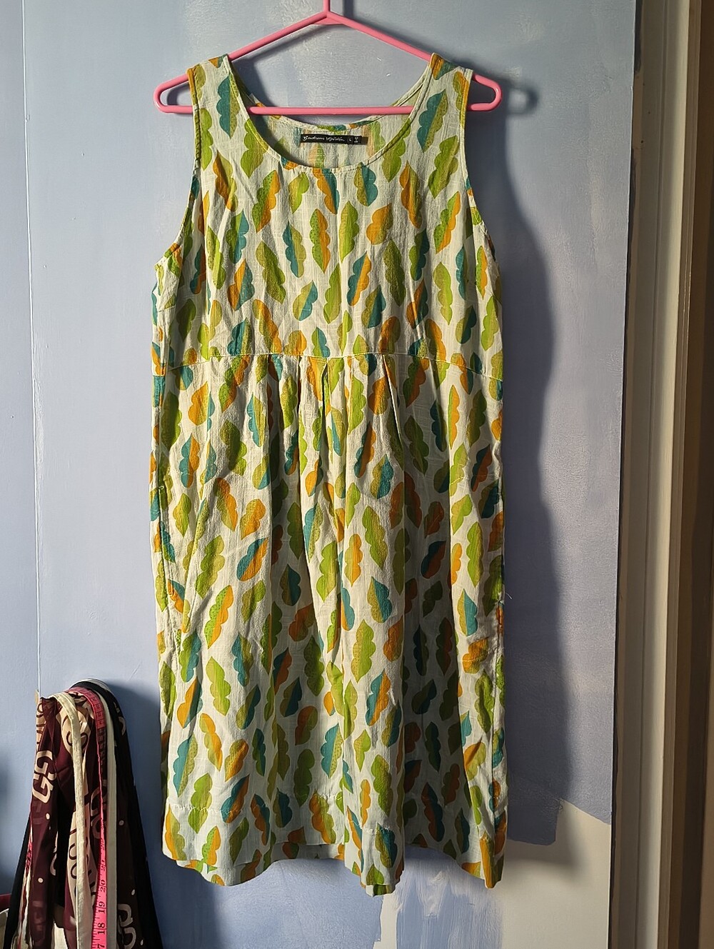 Gudrun Sjoden Multicolor Cotton Sleeveless Shift Dress L